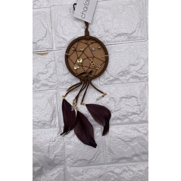 Charlotte Brown Color DREAM CATCHER Stud and Dangle Earrings 6pairs MSRP $16.99 - Picture 1 of 9